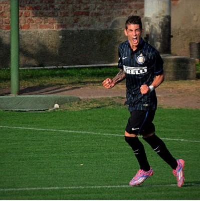 Michael Ventre con la maglia della primavera dell'Inter