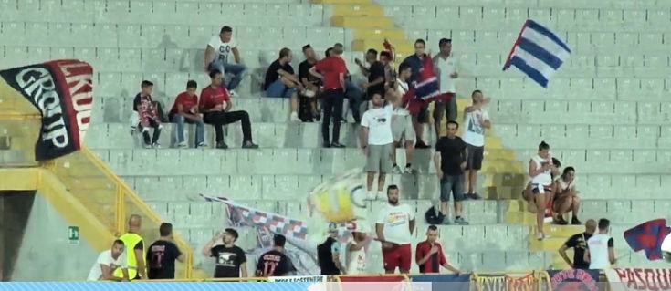 I tifosi del Cosenza presenti al Del Duca di Ascoli
