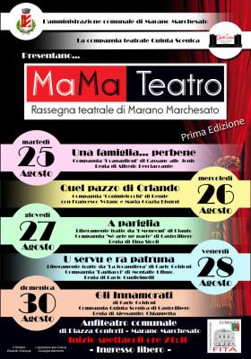 A Marano Marchesato dal 25 al 30 agosto, la 1^ edizione di "MaMa Teatro" 54 Mama teatro