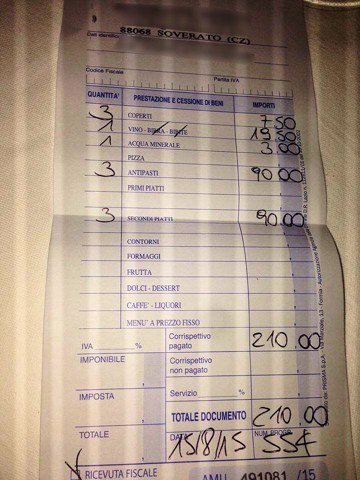 Il ristorante a Soverato con il conto da salasso e senza menu. E scoppia la polemica sul Web 57 Ristorante CZ3