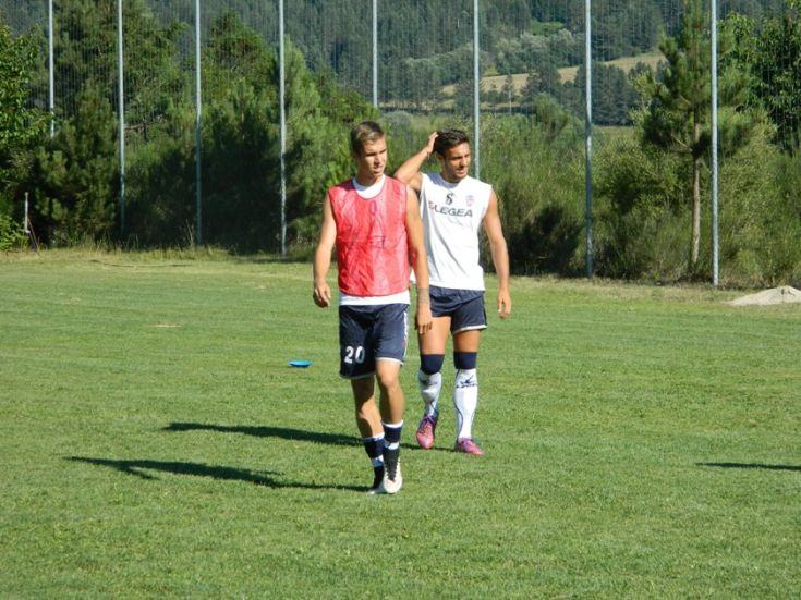 Antonio Vutov  durante una fase di allenamento (Foto Cosenza Calcio)