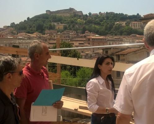 assessore fresca con i tecnici istituto di geofisica 2