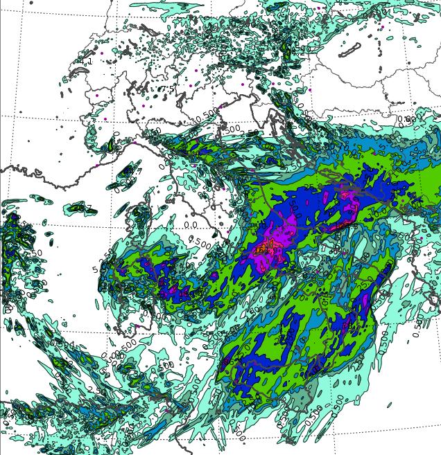 Allerta meteo Calabria: ciclone mediterraneo porterà forte maltempo sul cosentino 54 Piogge