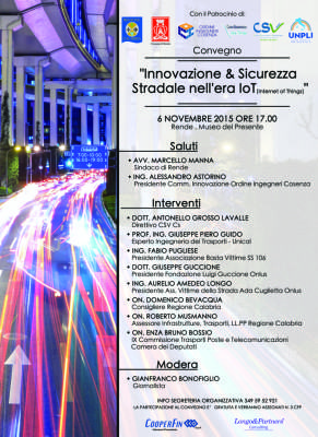 Innovazione tecnologica per la sicurezza stradale, convegno a Rende promosso dall'associazione 'Vittime della Strada - Ada Cuglietta Onlus' 54 aurelio longo1
