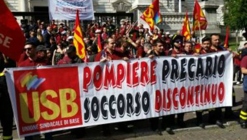 protesta-vigili-del-fuoco