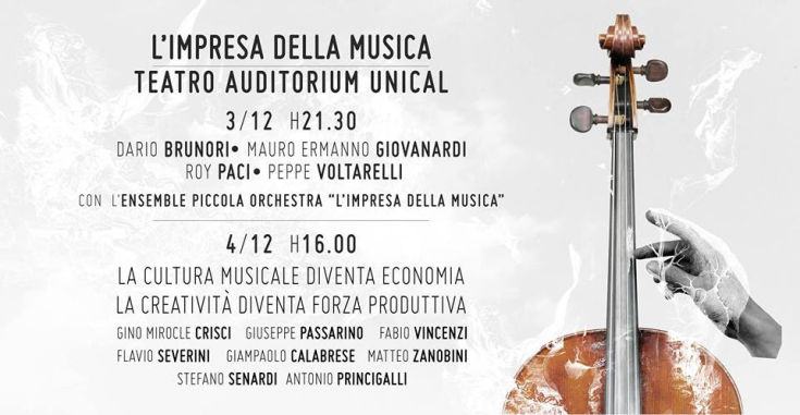 'L'Impresa della Musica" di scena al TAU, la musica per lo sviluppo economico e la produzione creativa (AUDIO INTERVISTA) 53 loc unical