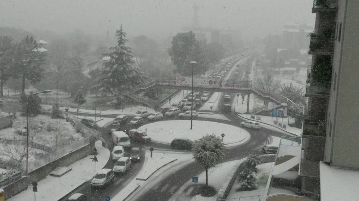 Traffico Rai neve Cosenza