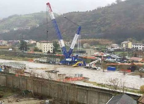 cantiere calatrava allagato