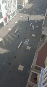 Una delle colonne di Sosno andata in frantumi