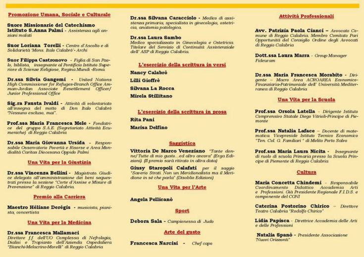 premio mimosa programma