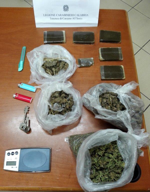 droga hashish marijuana a cassano