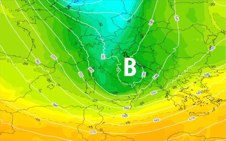 Meteo Calabria: dall'estate all'inverno in sette giorni. Ponte del 25 Aprile al freddo 54 Freddo mappa 25 Aprile 2016