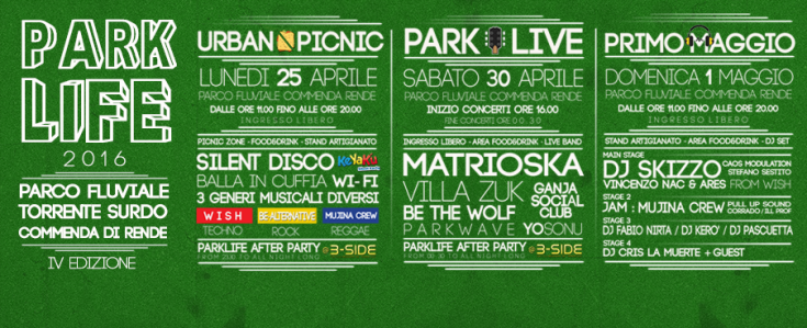 Parklife programma e manifesti