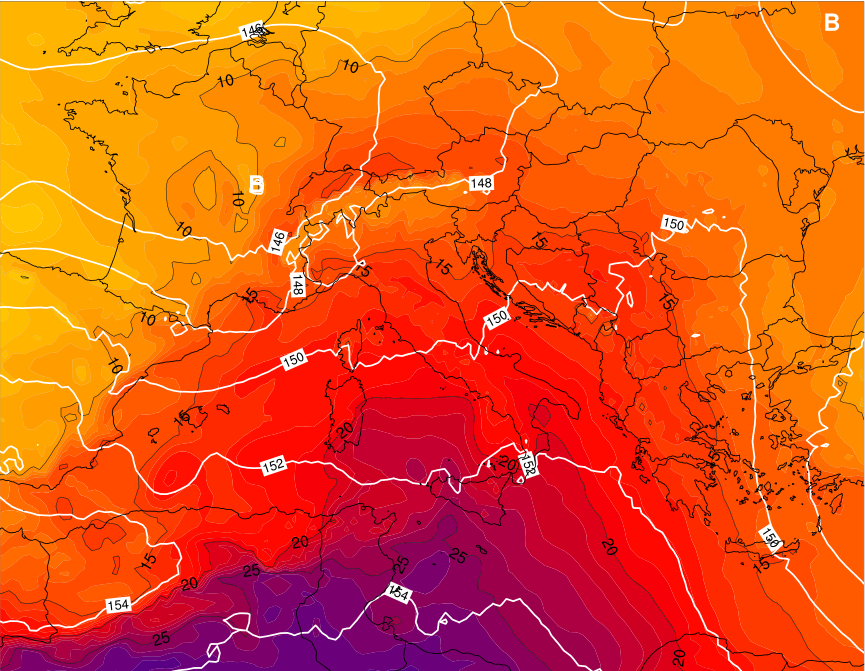 Meteo Calabria: ritorna l'anticiclone Africano. Caldo estivo nel fine settimana 52 Mappa caldo italia Fine MAggio
