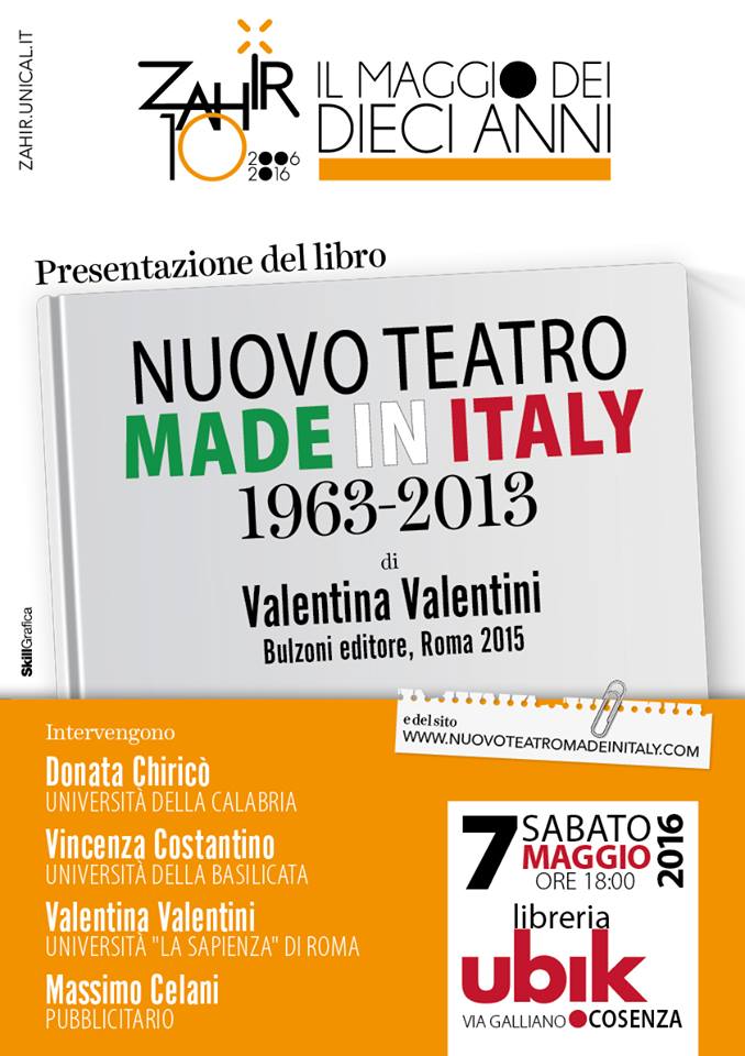 Il teatro italiano degli ultimi 40 anni raccontato nel libro di Valentina Valentini 53 nuovo teatro