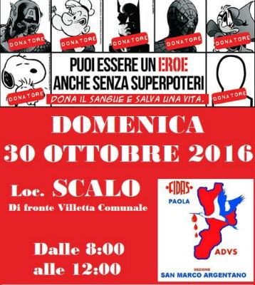 Donare sangue consente di salvare tante vite, domenica puoi farlo anche tu 54 550locandina_sangue