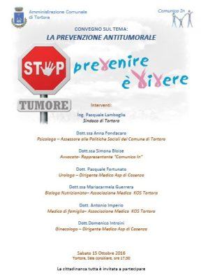 'Prevenire è vivere', convegno sulla prevenzione tumorale a Tortora 54 cattura