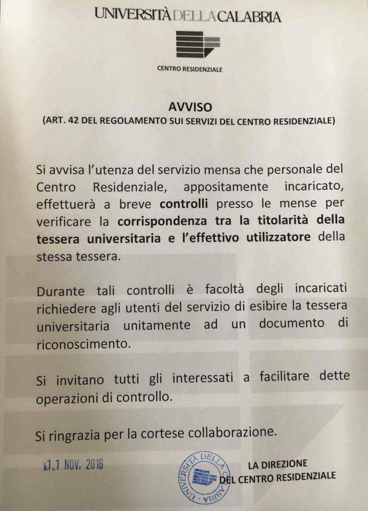 avviso centro residenziale