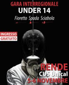 Fioretto, spada e sciabola: a Rende uno spettacolare torneo per gli amanti della scherma 57 scherma-locandina