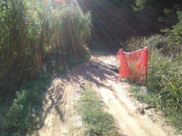 Strada fotografata l'anno scorso