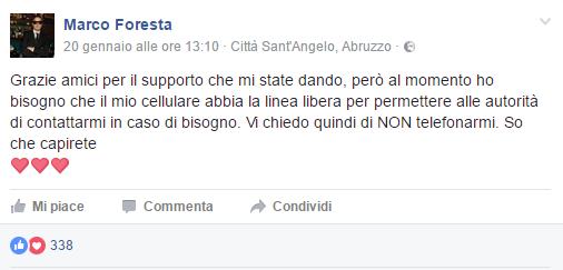 Marco Foresta mess facebook