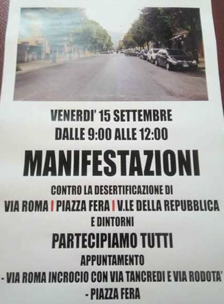 protesta venerdi via misasi