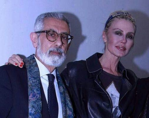 il patròn di For Lady Ermanno Reda con l'attrice Nathalie Caldonazzo