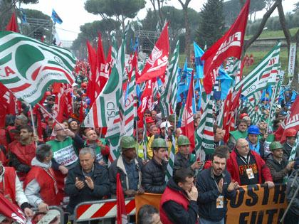 manifestazione lavoro cosenza