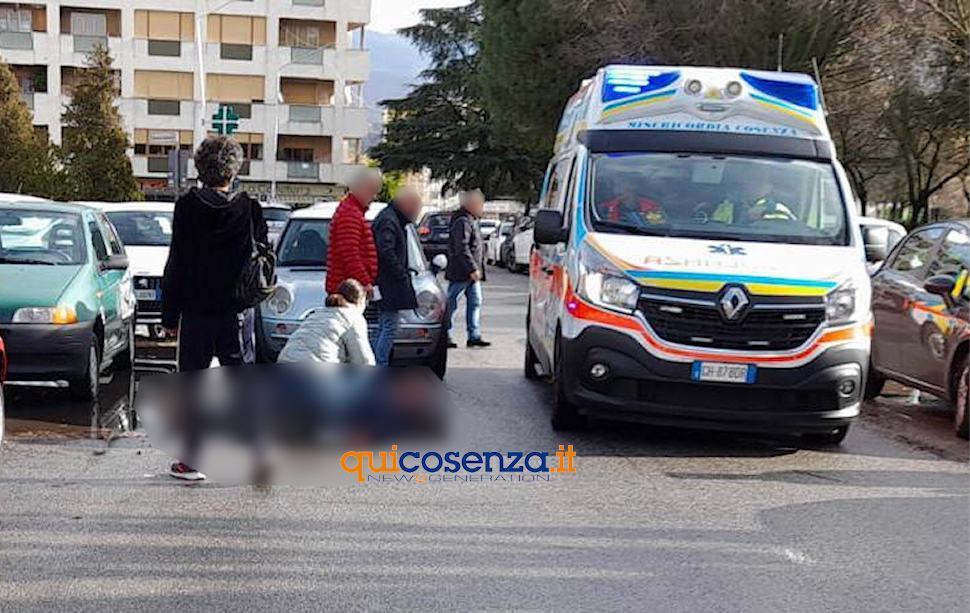 Cosenza uomo investito