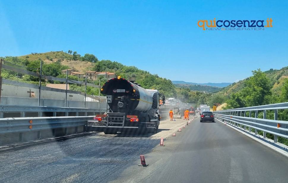 A2 lavori Cosenza Altilia