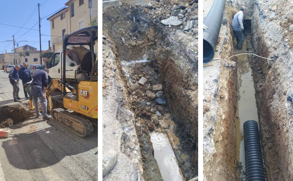 corso laura serra lauropoli cassano lavori rete idrica