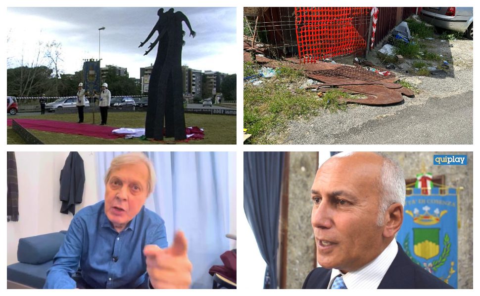 Caruso-Sgarbi-rimozione-scultura-Sergio-Cosmai