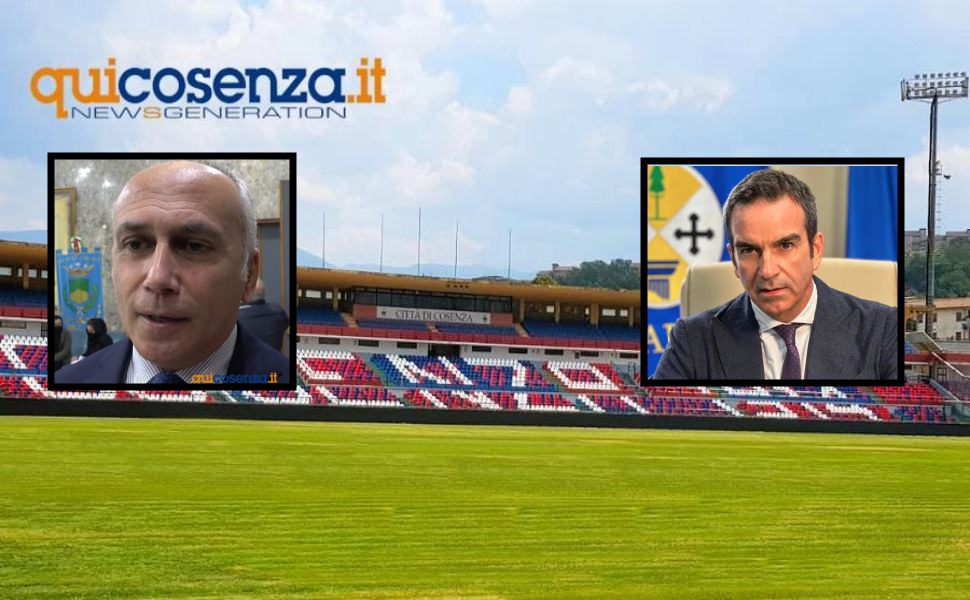 Cosenza Stadio Marulla - Franz Caruso e Roberto Occhiuto