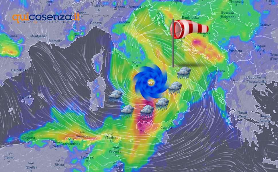 Meteo Ciclone mediterraneo Calabria