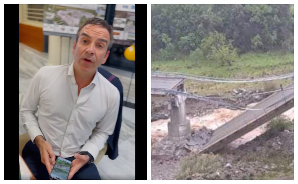 Roberto Occhiuto interviene sul crollo del ponte Sila-Mare