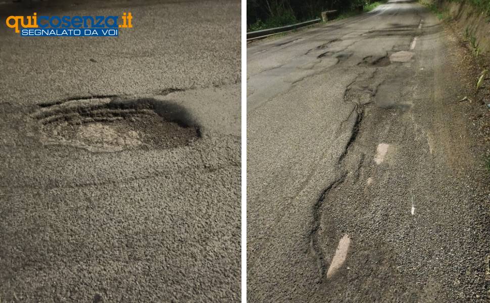 buche strada via soluzzo cavalcanti cosenza