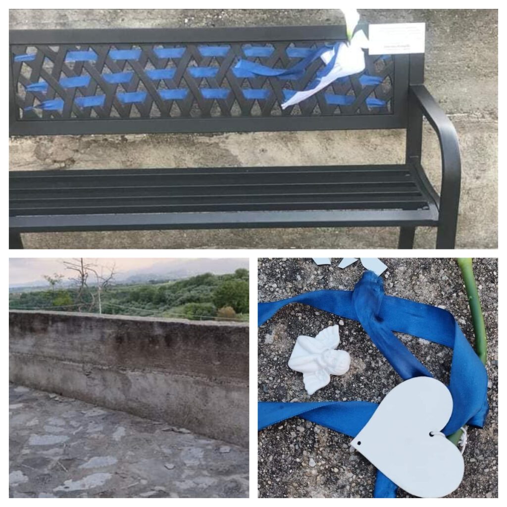 Panchina in memoria di Vincenzo Frangelli