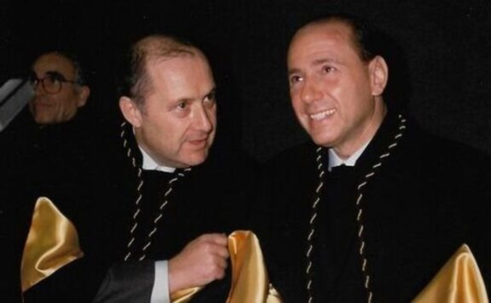 Berlusconi nel 1991 all'Università della Calabria