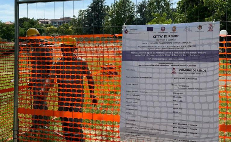 lavori parco robinson Rende 02