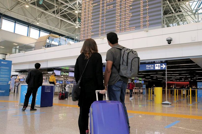 Aeroporto viaggiatori