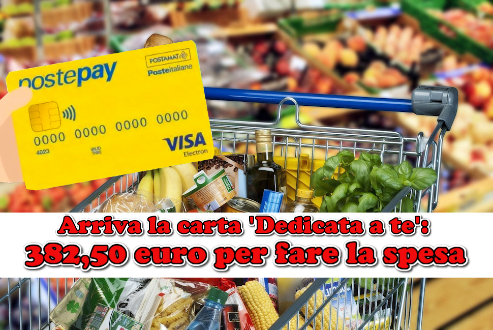 Carta dedicata a te contributo 382 euro