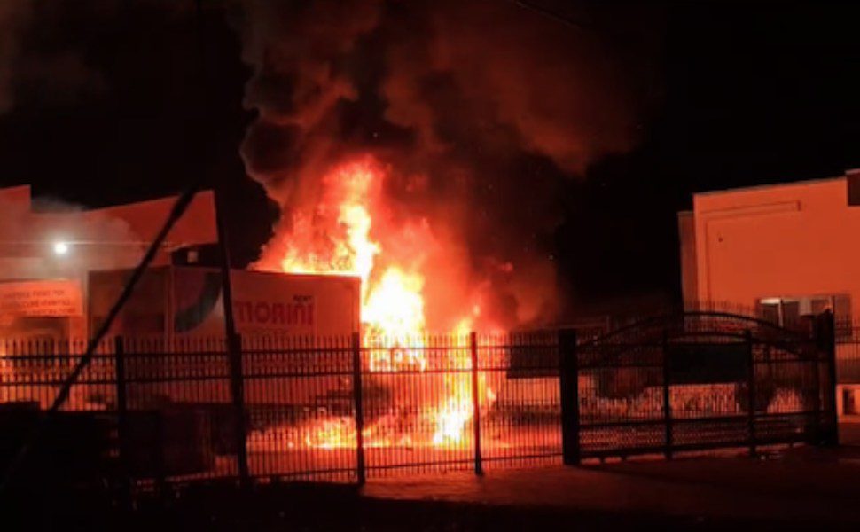 Incendio-sima distribuzione corigliano