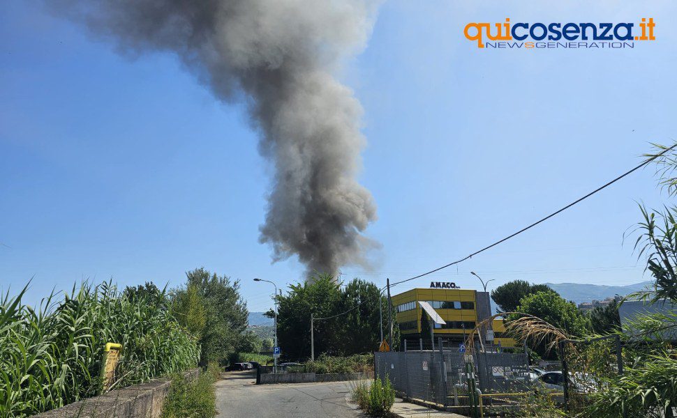 in fiamme bus amaco mezzo incendio