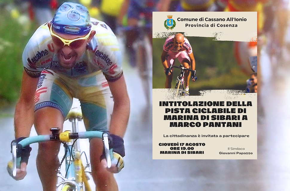 Marco Pantani Cassano pista ciclabile