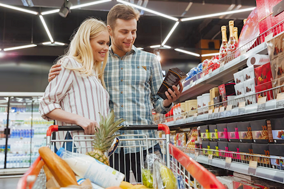 Supermercato carrello spesa