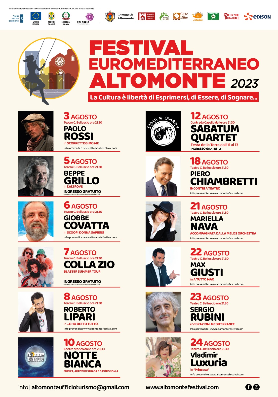 altomonte festival euromediterraneo programma