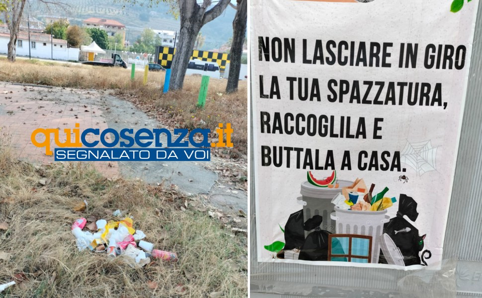 nocera terinese cestini rifiuti e spazzatura