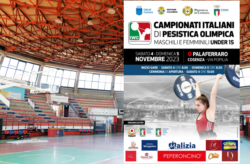 Palazzetto via popilia campionato pesi Cosenza under 15