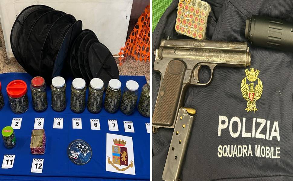 droga marijuana armi polizia cosenza