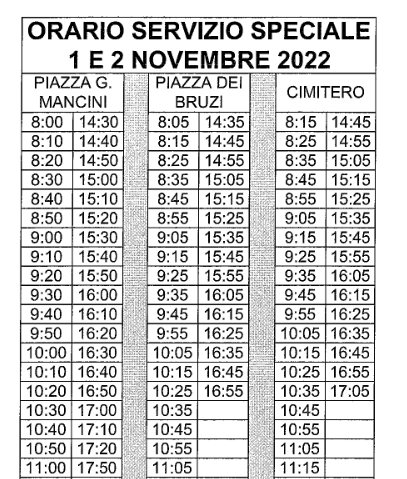 orari amaco cimitero
